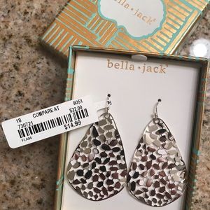 Brand new in box silver earrings